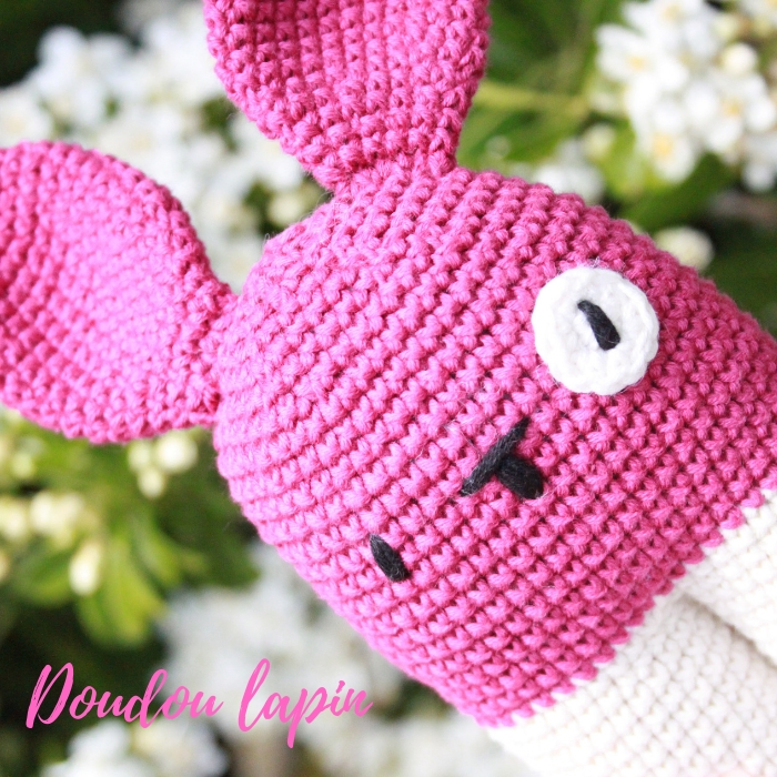 Doudou lapin, modèle de Lanukas